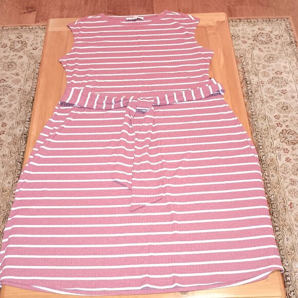 Loft Size 16 Knit Ribbed Sleeveless Dress (NWOT) - Picture 1 of 11